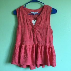 cupcakes and cashmere Hughes Embroidered Tank